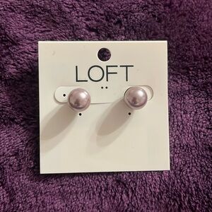 NEW - LOFT Pearl Earrings